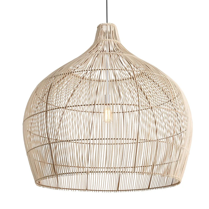 Haiti Woven Rattan Bamboo Pendant Light 3 Sizes