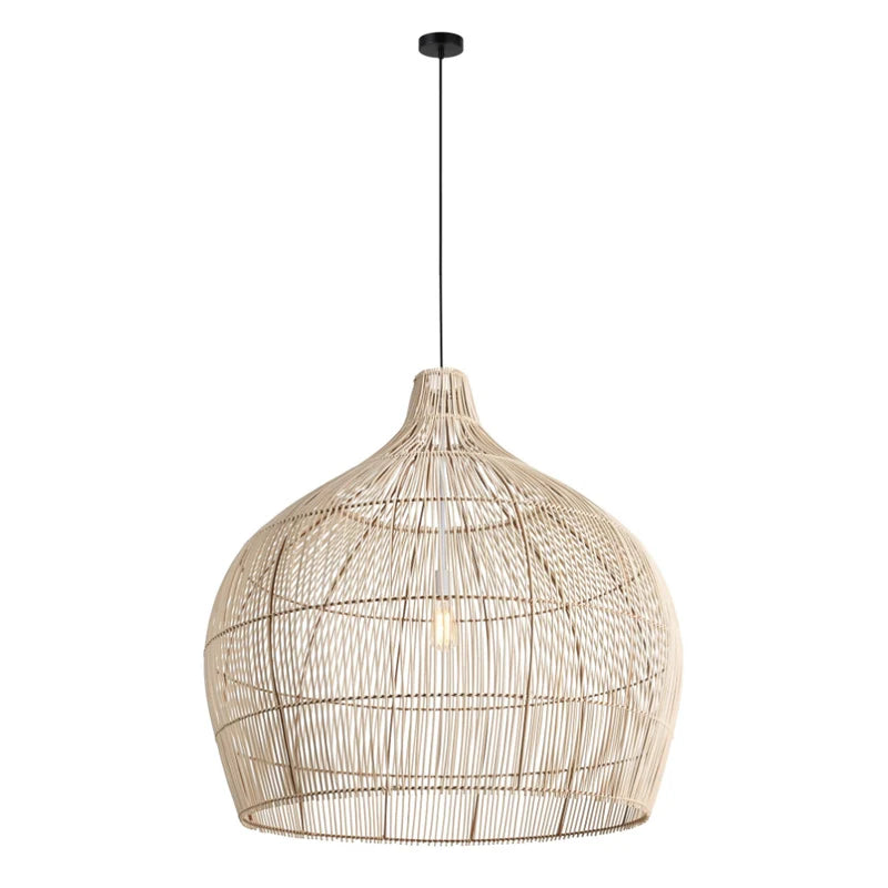 Haiti Woven Rattan Bamboo Pendant Light 3 Sizes