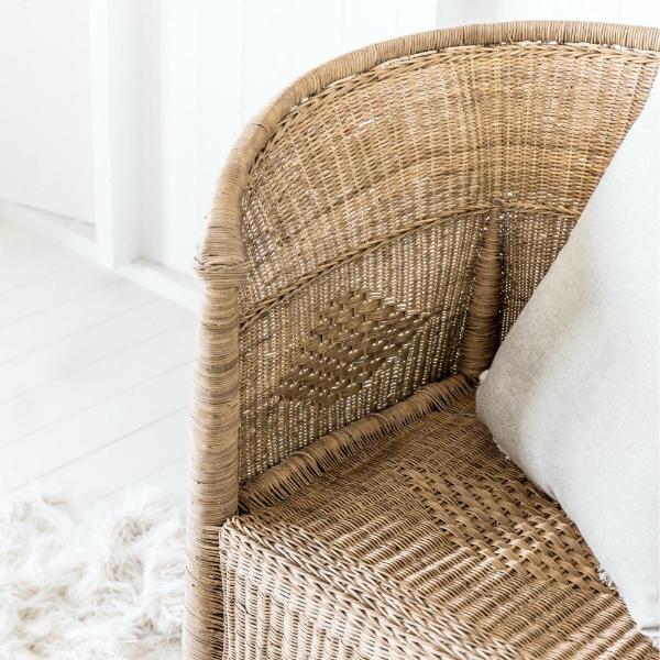Traditional Closed-Weave 1 Seater Malawi Cane Chair