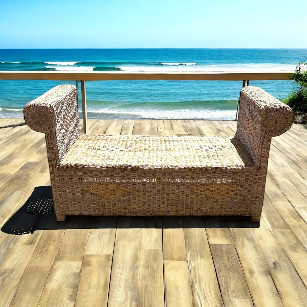 Ottoman | Woven Chaise Lounge