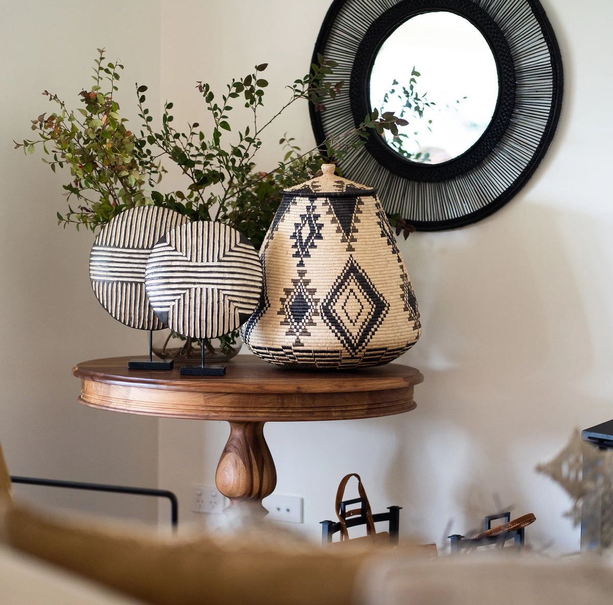 Malawi Mirror Frame [Black]