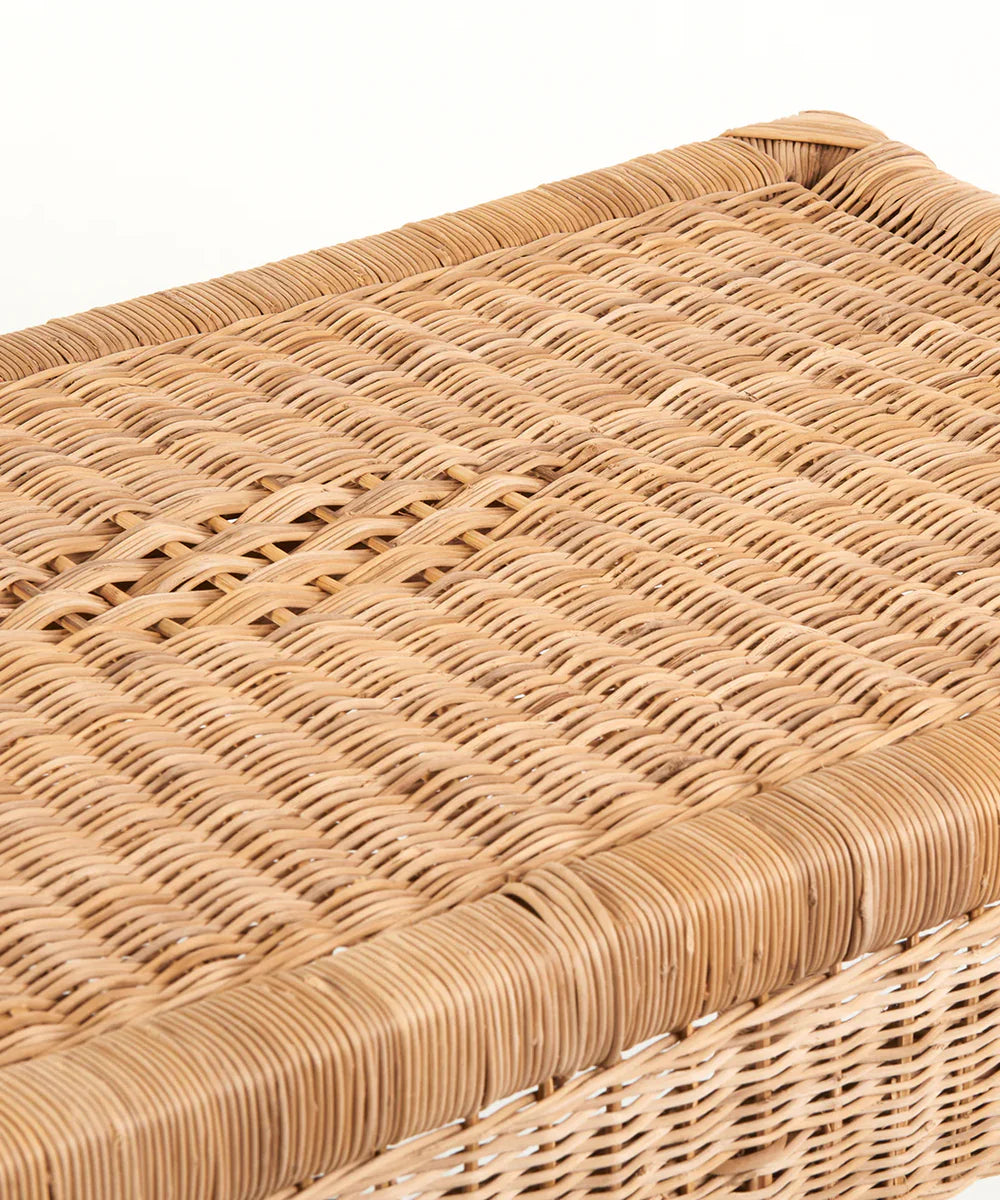 Classic Console Table | Handwoven Cane Hallway Table